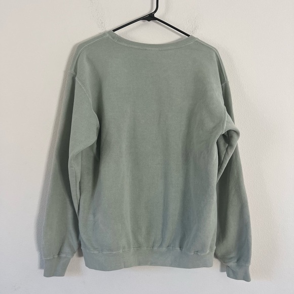 PacSun Golden Hour Take It Easy Orange Sage Green Pullover Sweatshirt XS/S - Picture 9 of 16